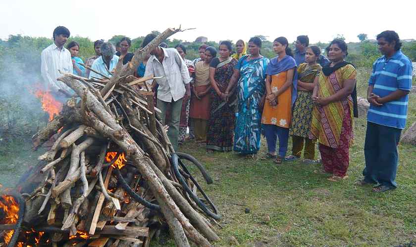 feierlichen Verbrennungs-Zeremonie